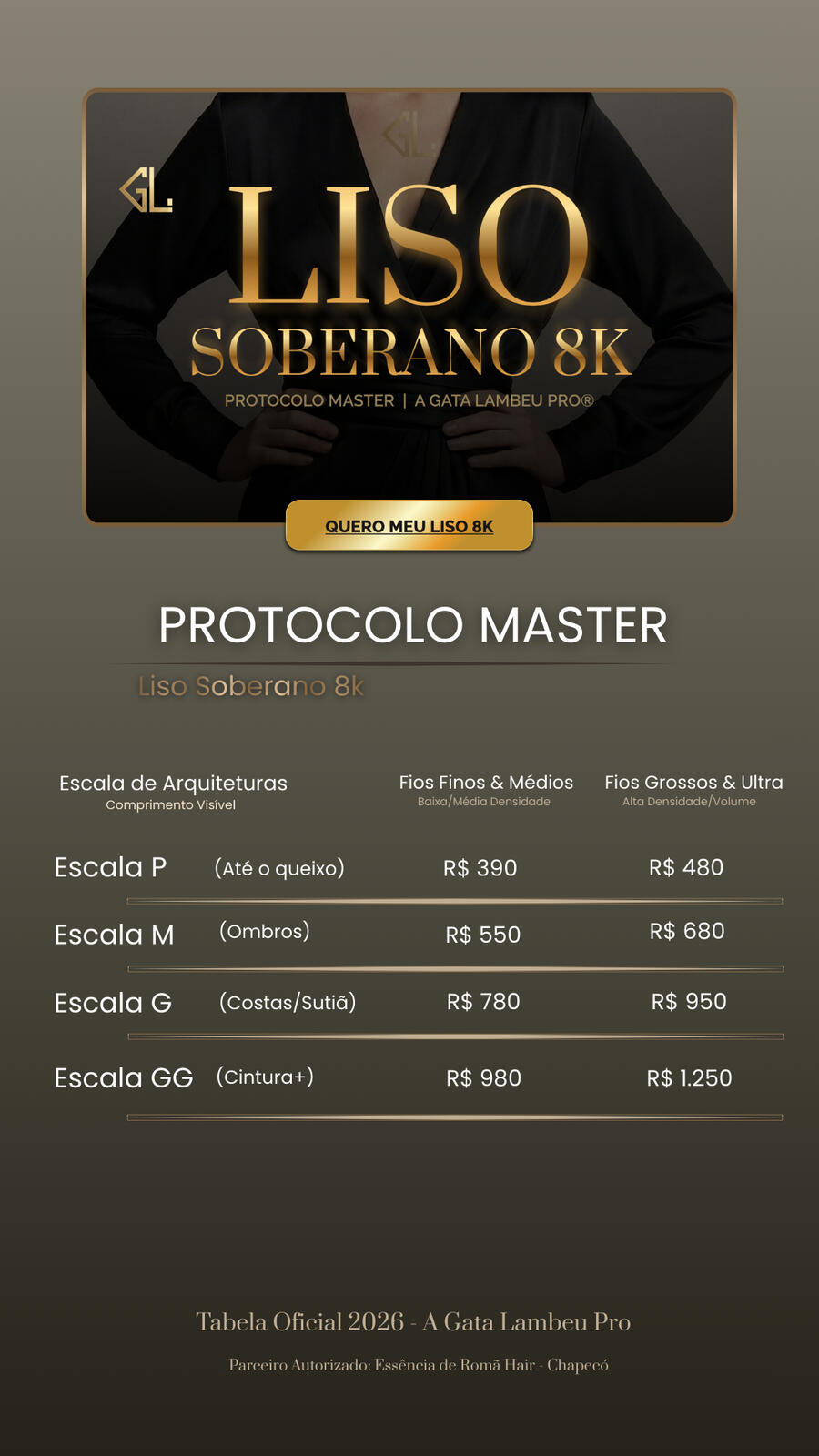 Tabela Oficial Liso Soberano 8K